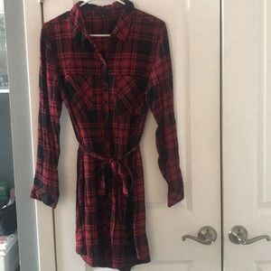 Sanctuary Plaid Flannel Shirtdress
